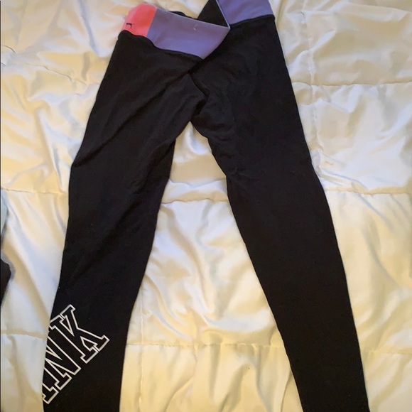 three pairs of PINK leggings - Picture 2 of 5